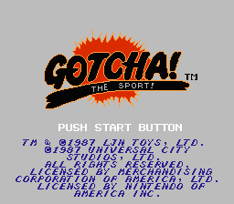 Gotcha! The Sport! title screenshot